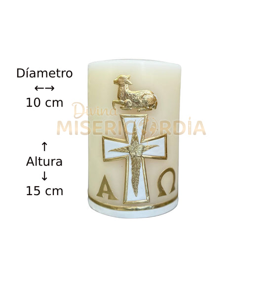 Cirio Pascual Decorado Dorado (10x15) VT