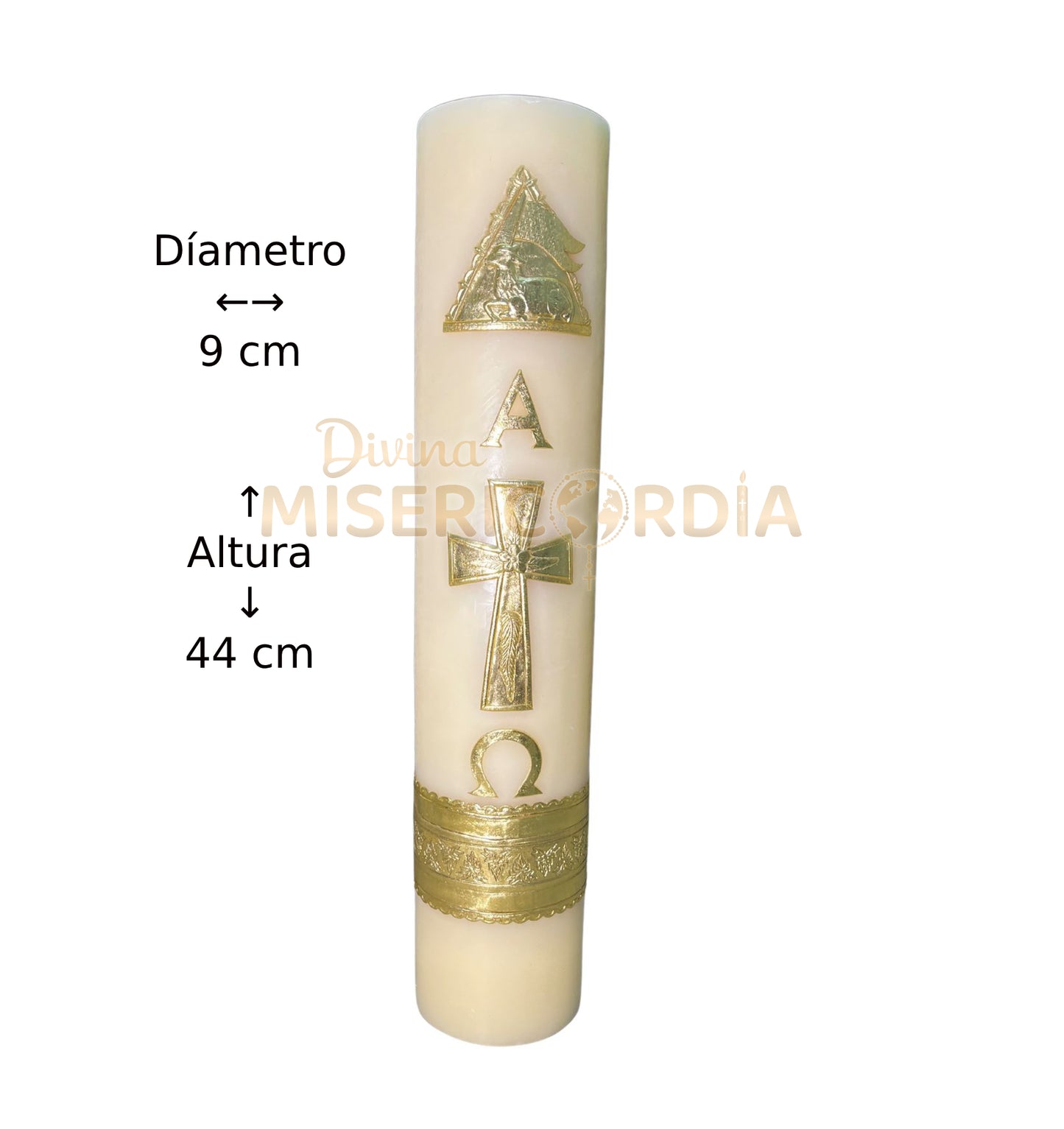 Cirio Pascual Decorado Dorado (9x44) VT