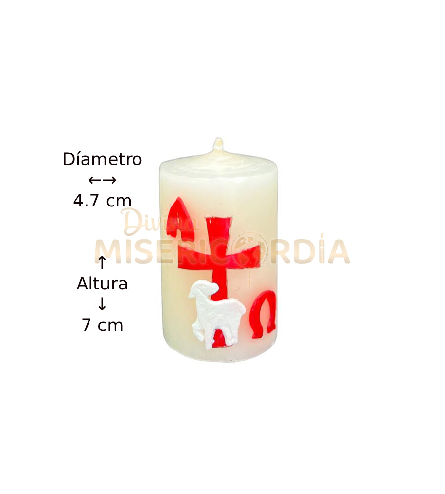 Cirio Pascual Pequeño Rojo  – Set de 12 Piezas SM