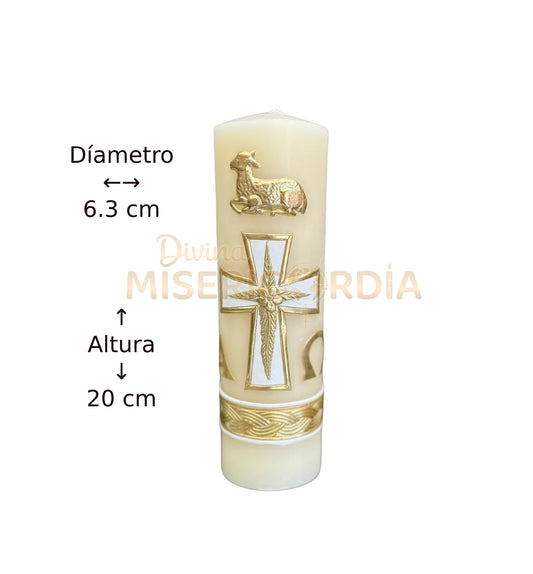 Cirio Pascual Decorado Dorado (6.3x20) VT