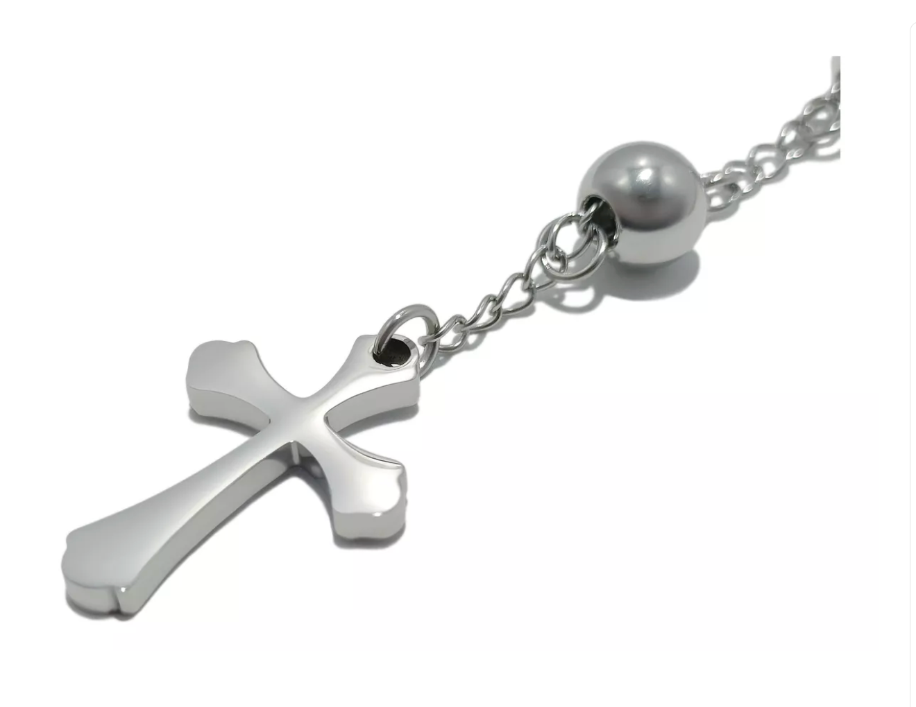 Rosario Virgen Milagrosa en Acero Inoxidable