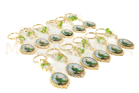 Docena Llaveros Encapsulados con Cristal SY