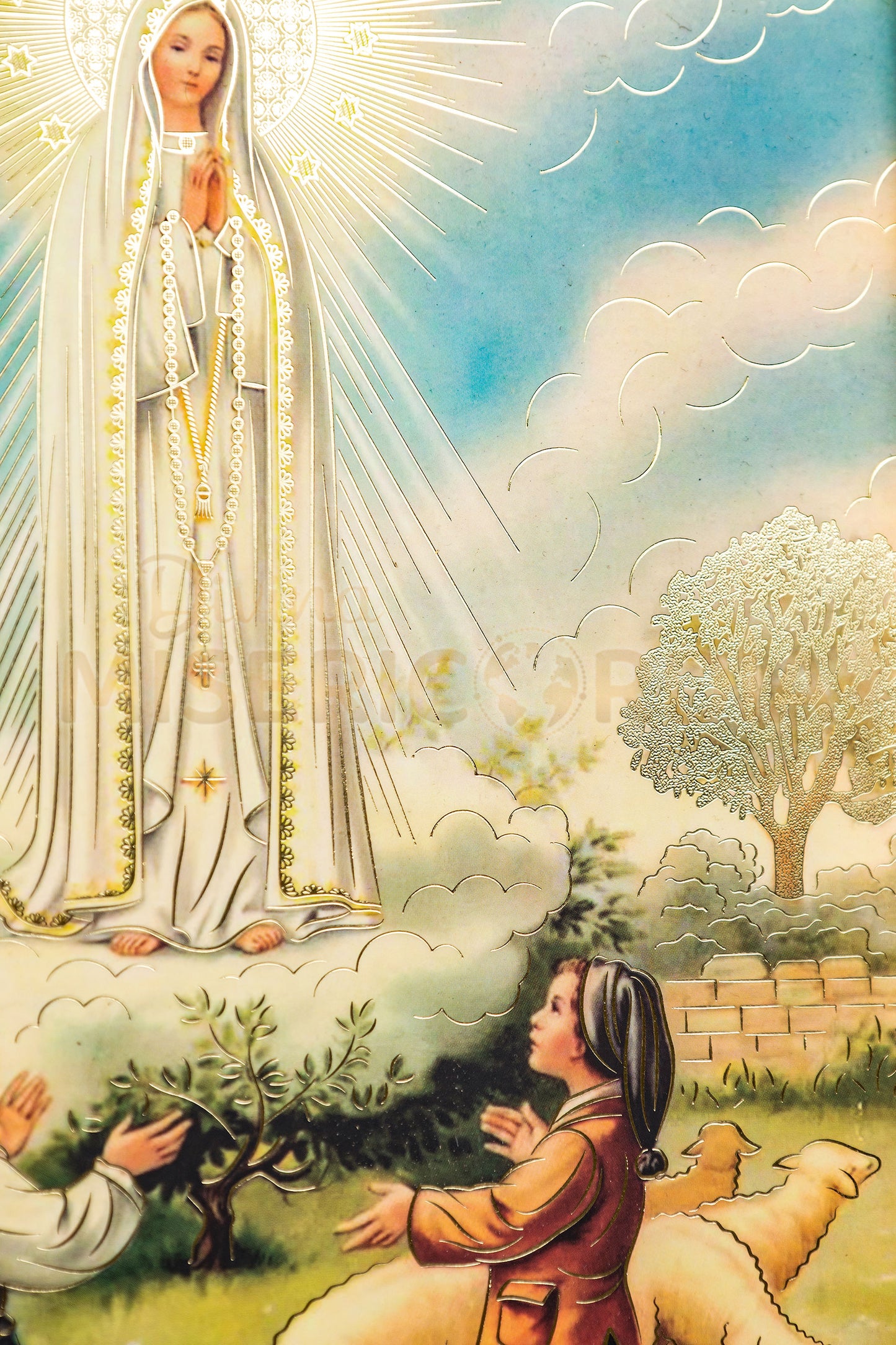 Cuadro Virgen de Fatima 20X25