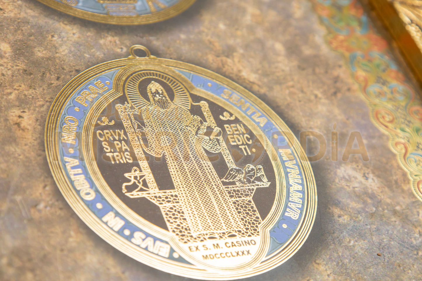 Cuadro Medalla San Benito 20X25