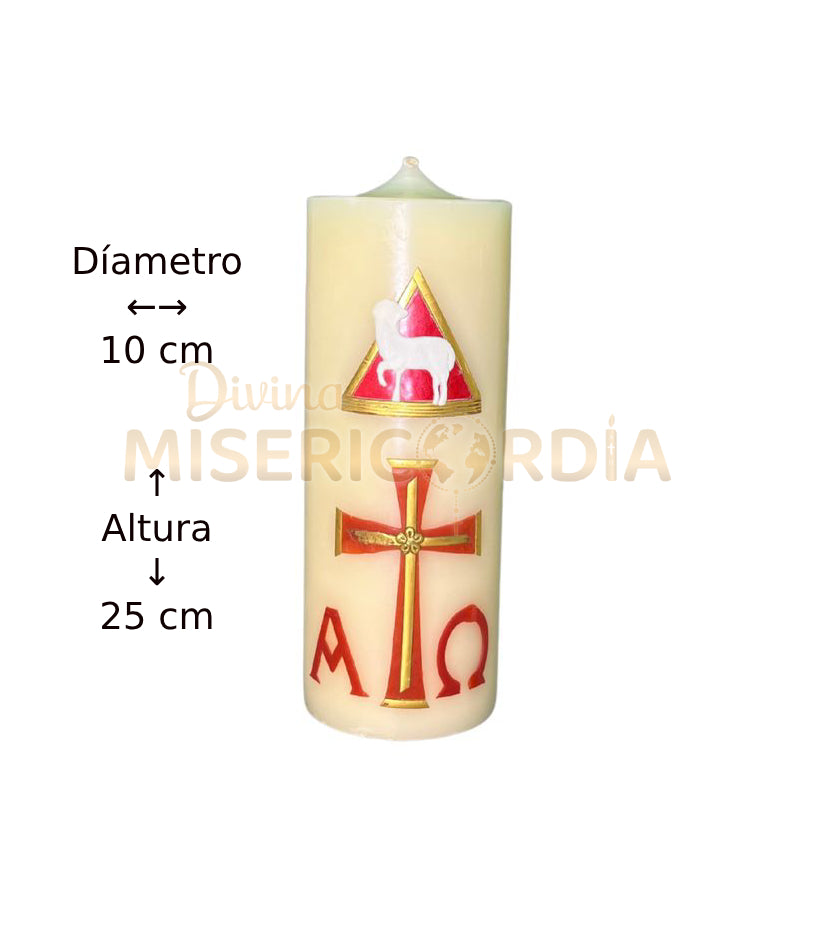 Cirio Pascual Basico (10x25) IV Rojo