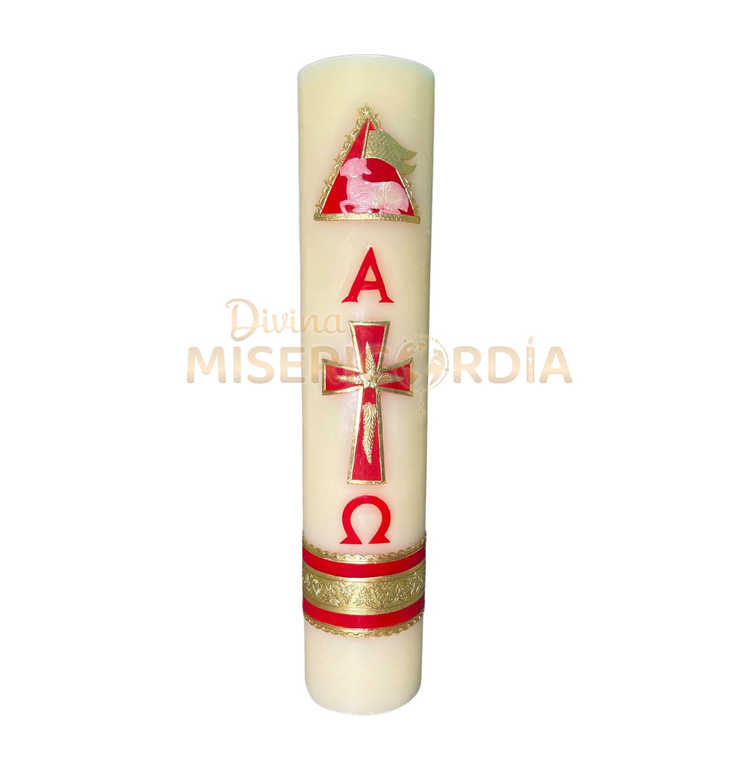 Cirio Pascual Decorado Rojo (9x44) VT