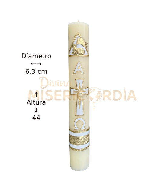Cirio Pascual Decorado Dorado (6.3x44) VT