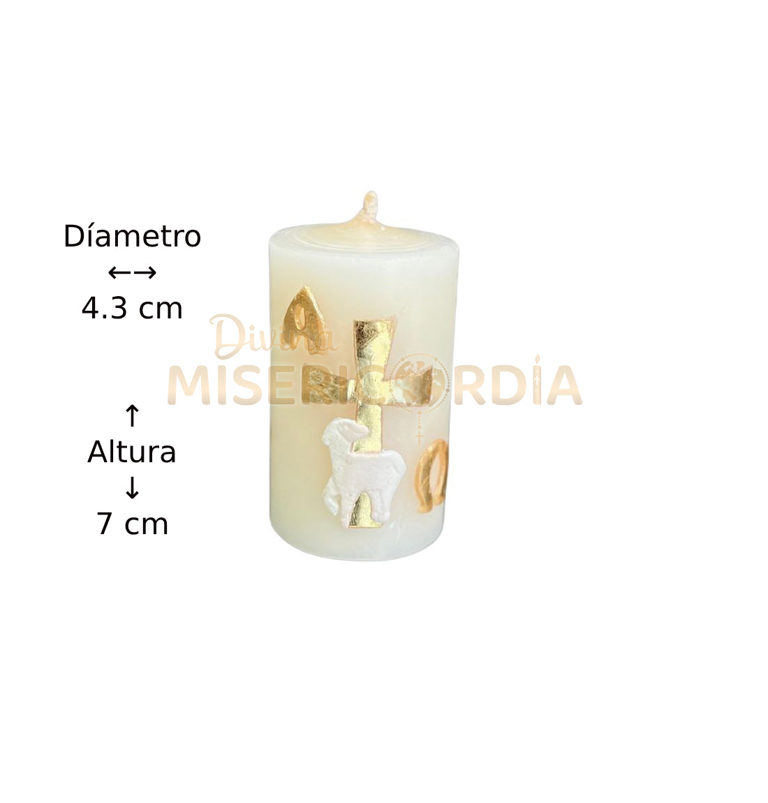 Cirio Pascual Pequeño Dorado  – Set de 12 Piezas SM