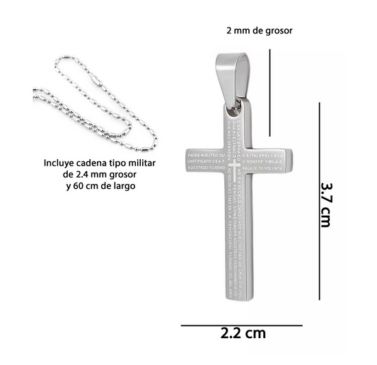 Dije Cruz Padre Nuestro