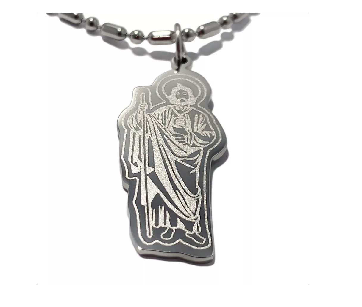Dije San Judas Tadeo en Acero Inoxidable