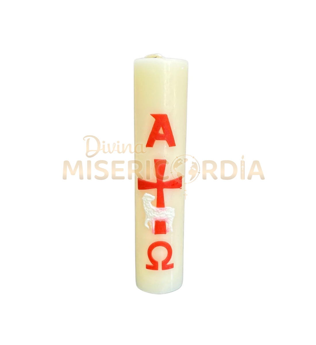 Cirio Pascual Magia con detalles en Rojo