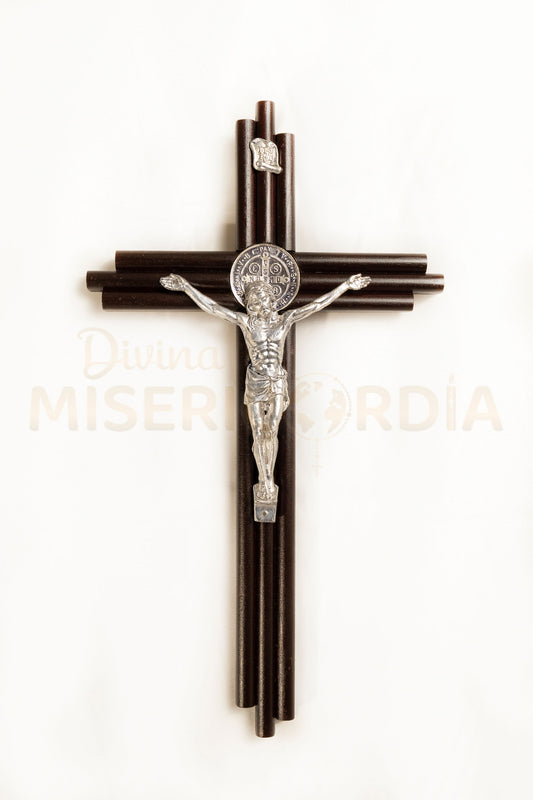 Crucifijo San Benito Tres Varas Grande VL