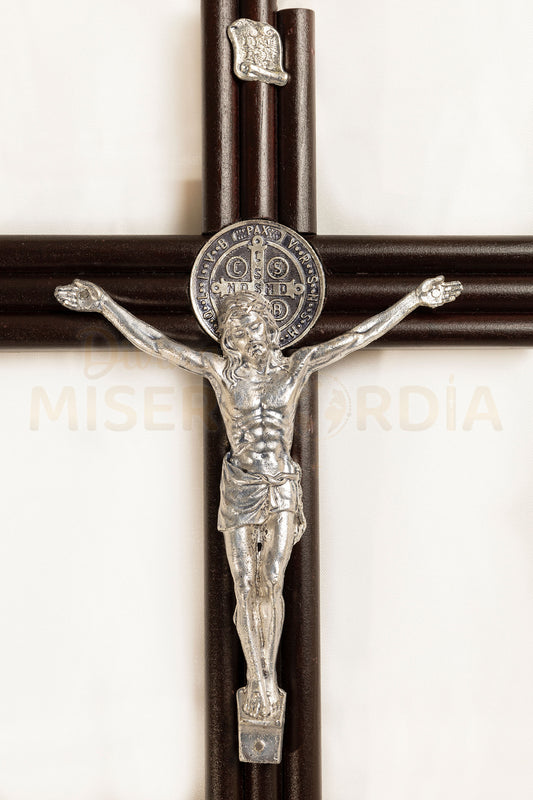 Crucifijo San Benito Tres Varas Grande VL