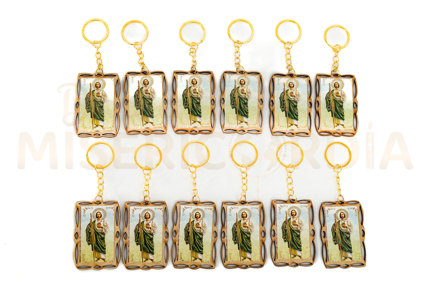 Docena Llaveros Laser Cuadrito SY