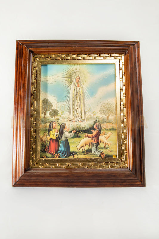 Cuadro Virgen de Fatima 20X25