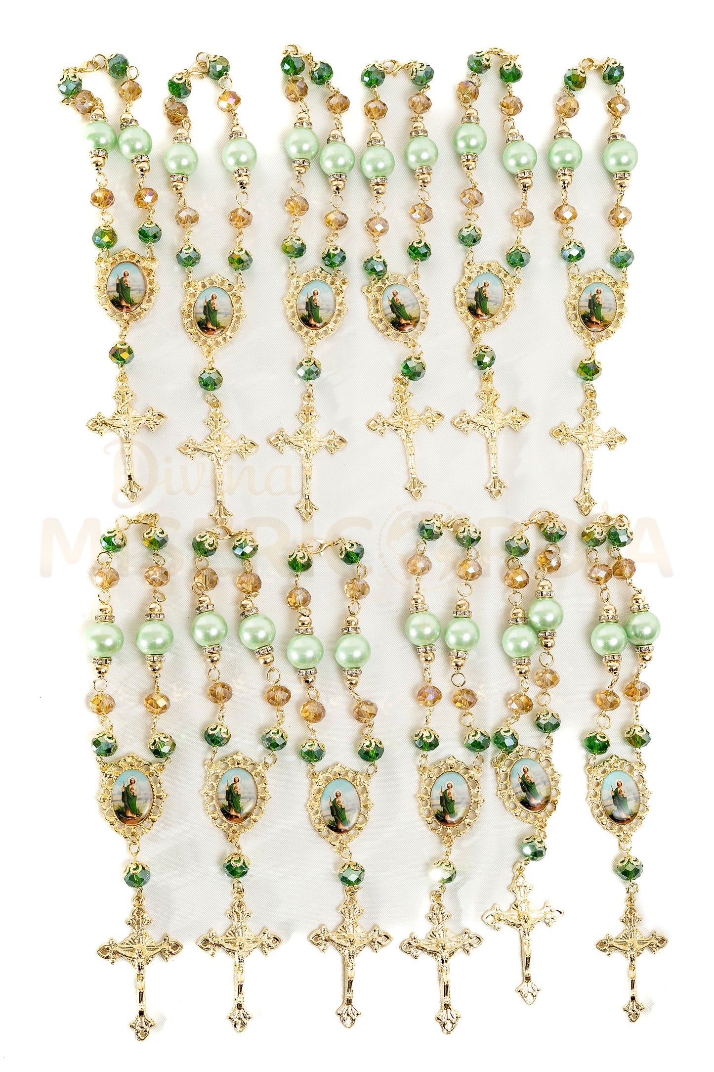 Docena Auto Rosarios Piedra Perla Tadeo SY