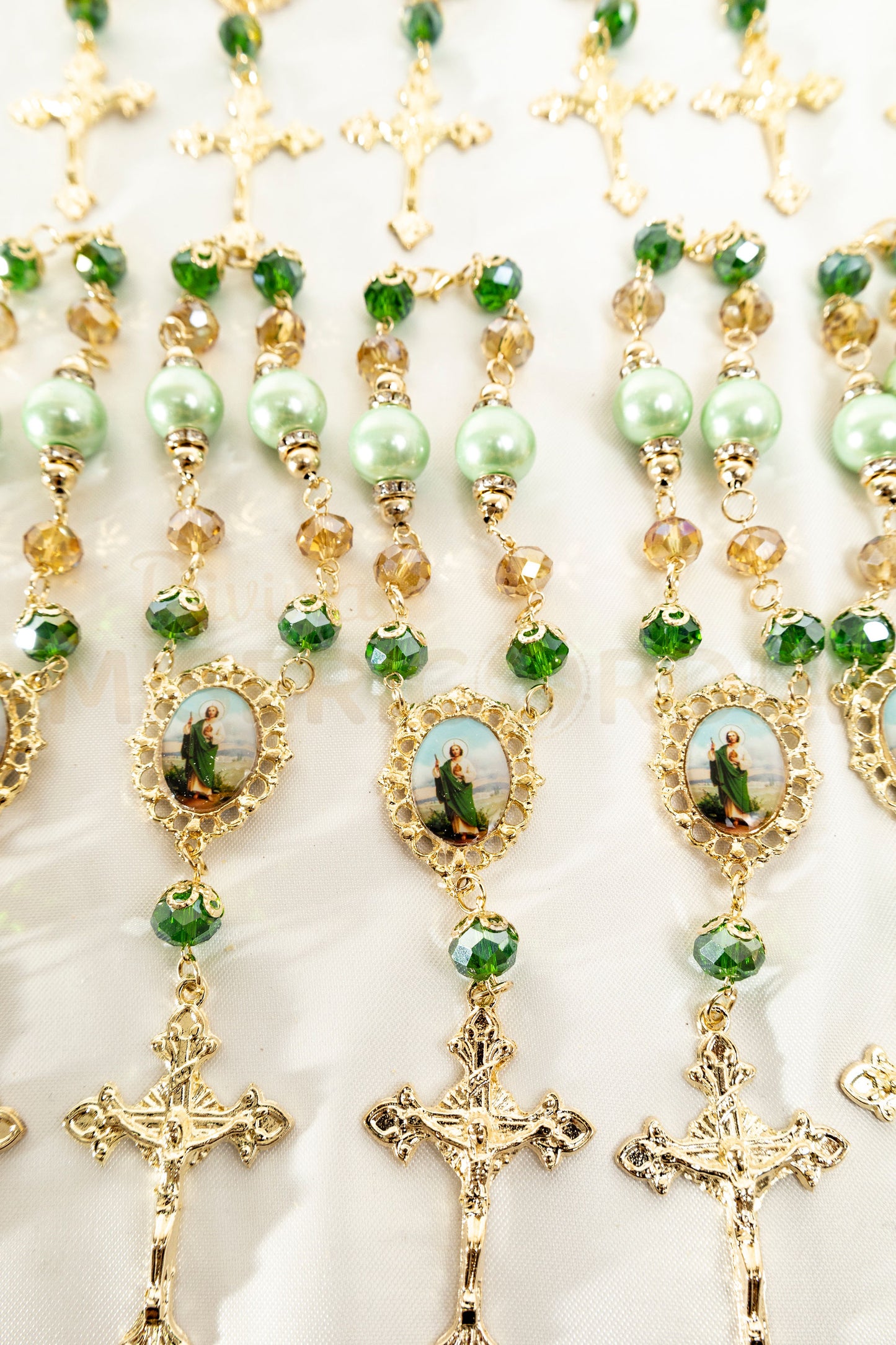 Docena Auto Rosarios Piedra Perla Tadeo SY