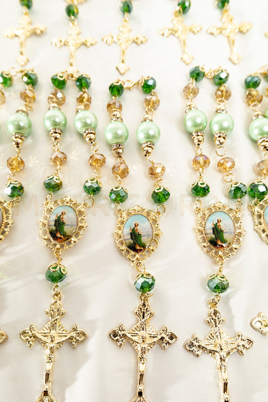 Docena Auto Rosarios Piedra Perla Tadeo SY