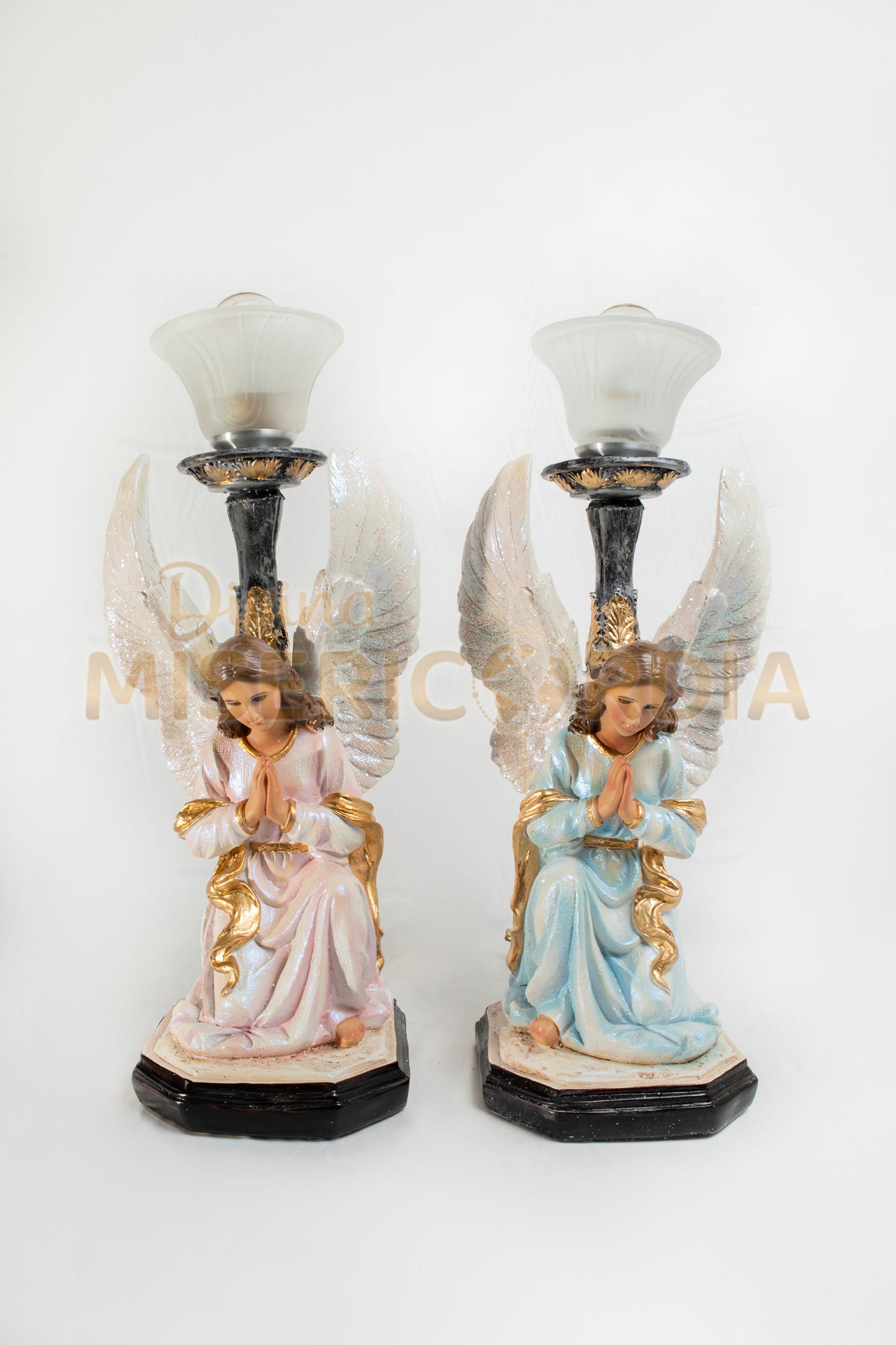 Par de Angeles Custodios Hincados 30 TV