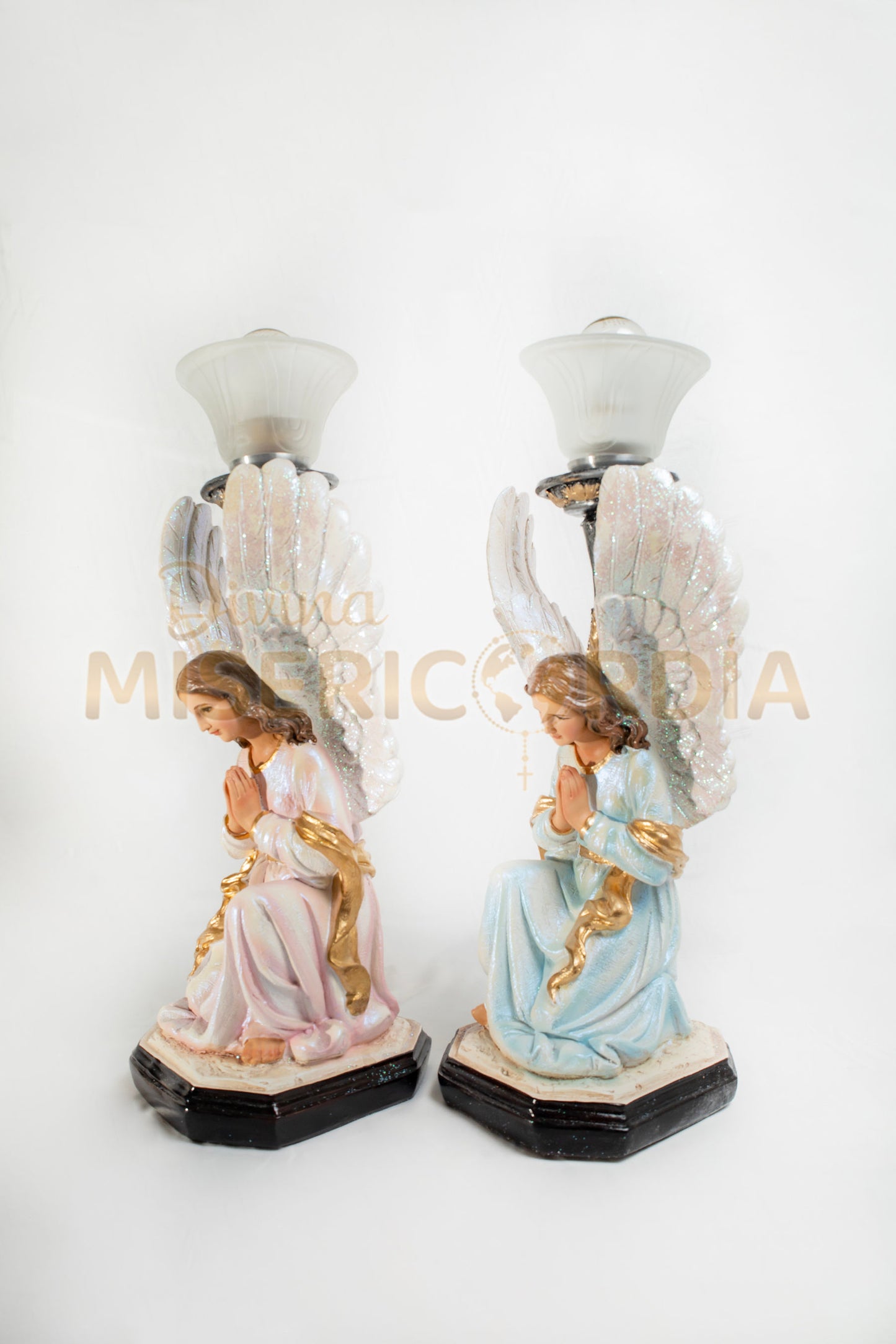 Par de Angeles Custodios Hincados 30 TV