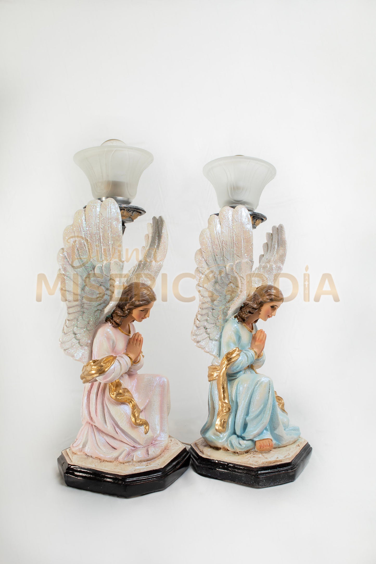 Par de Angeles Custodios Hincados 30 TV