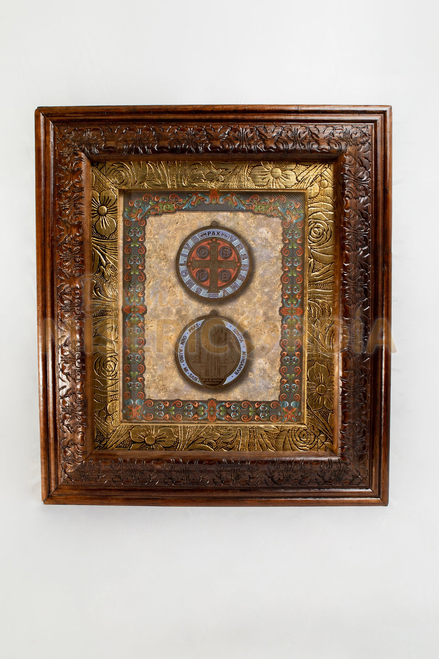 Cuadro Medalla San Benito 20X25