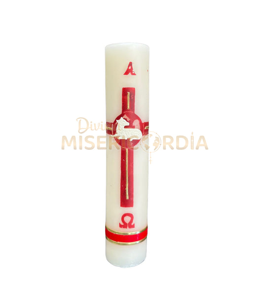 Cirio Pascual Decorado Mixto Rojo (4.3x22) VT